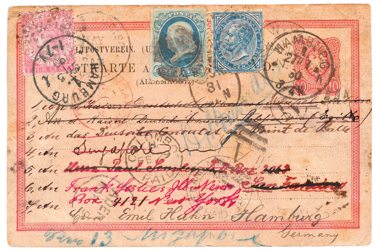 Une carte postale fait le tour du monde dès janvier 1880