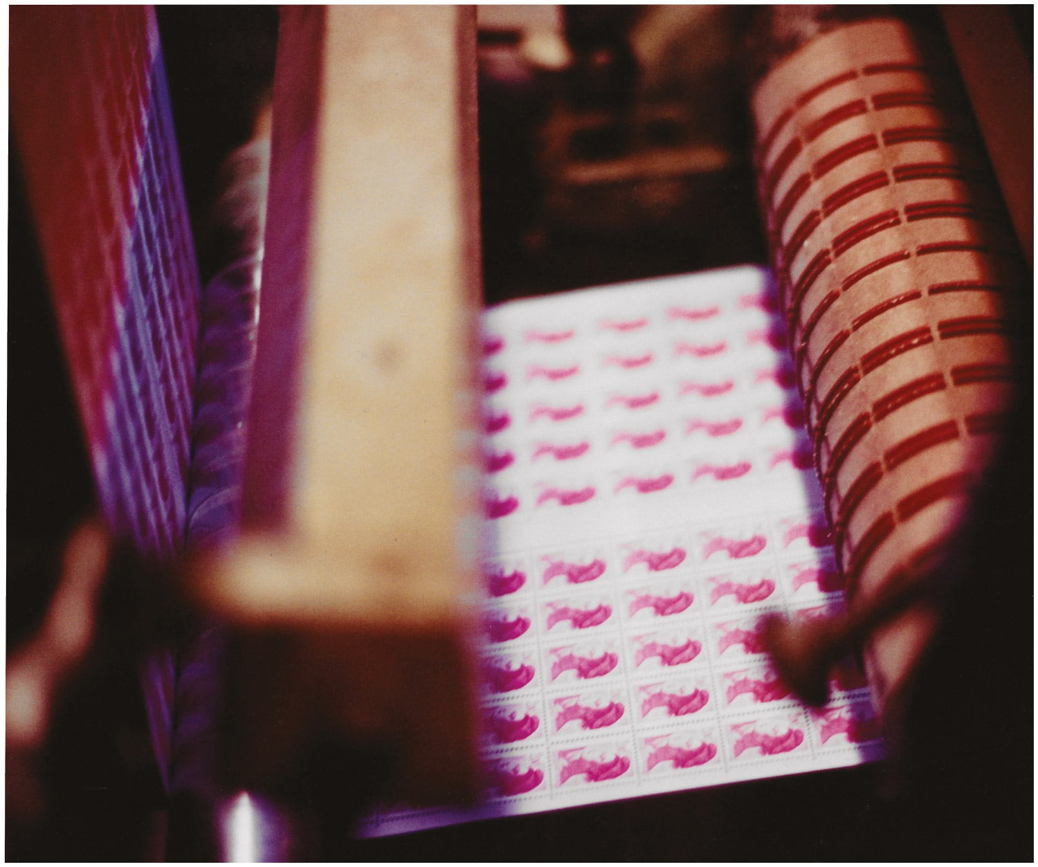 Détail de l’impression de bandes 