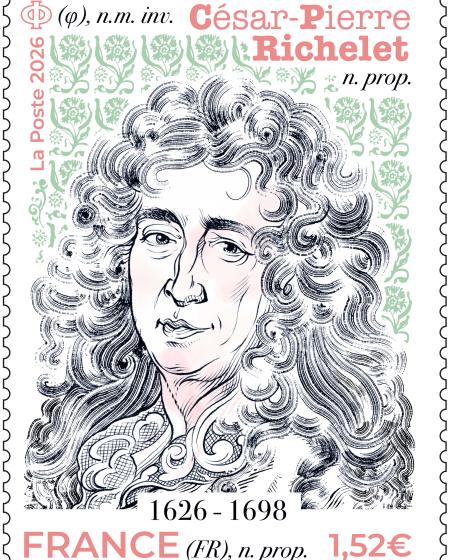 timbre César-Pierre Richelet 