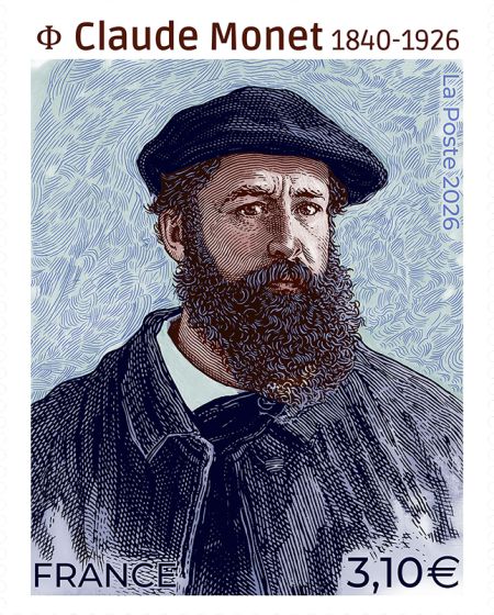timbre Claude Monet 