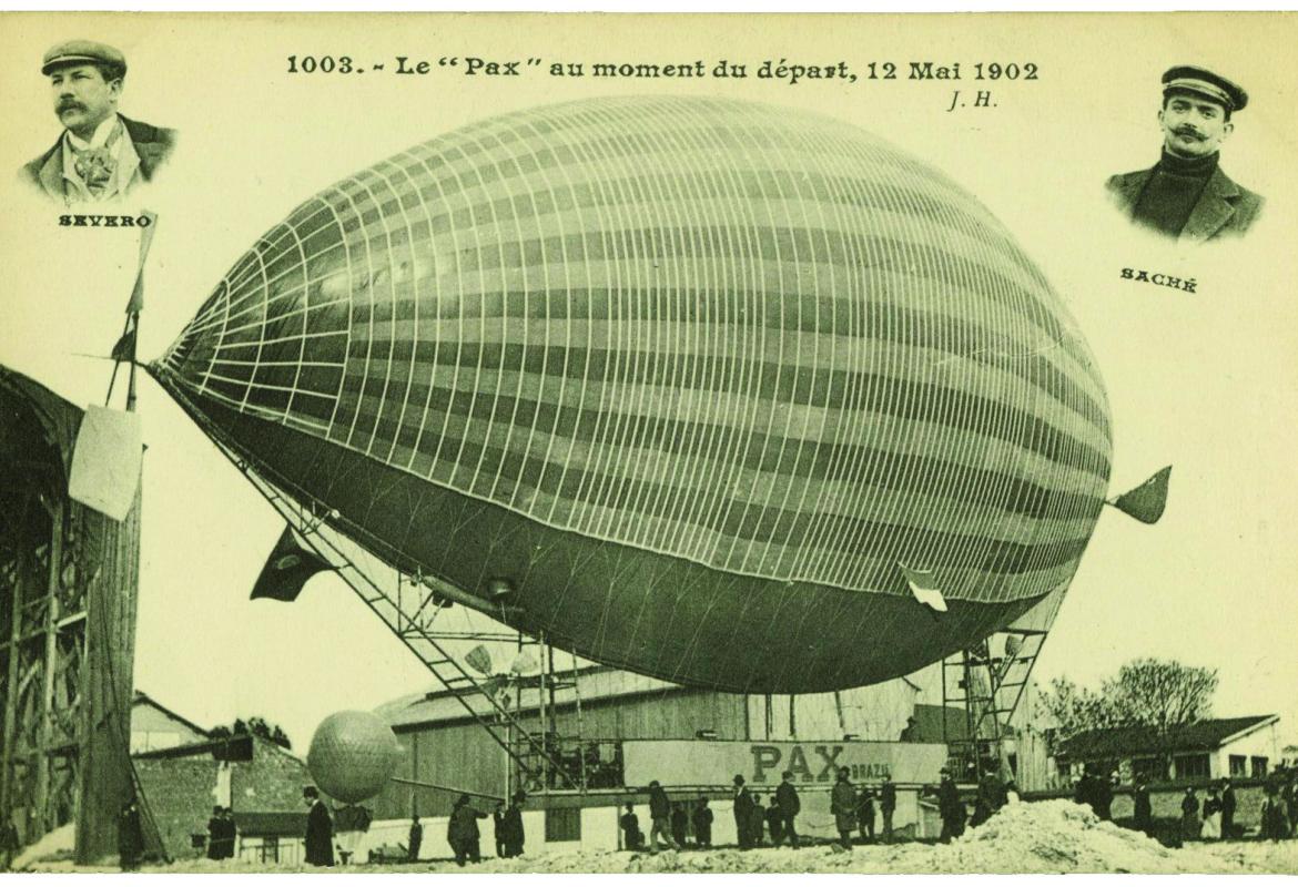 Carte postale représentant le Pax au moment du départ (J.H. n°1003). Un autre cliché presque semblable existe (ND n°112)