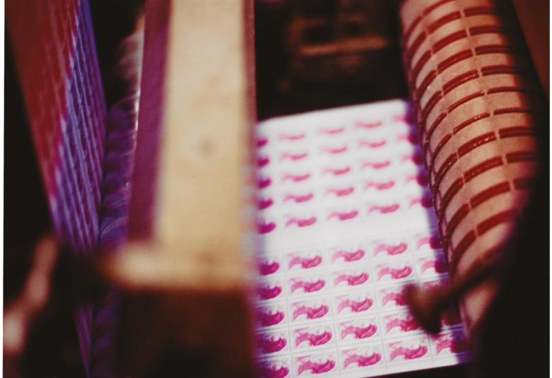 Détail de l’impression de bandes 