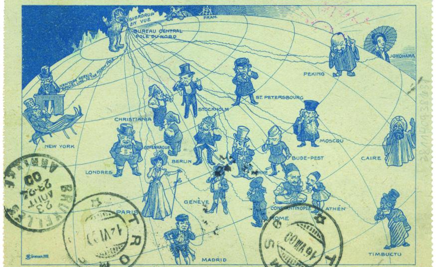 3. Illustration extérieure de la carte-lettre. Le dessin est signé A Sörensen, 1900.